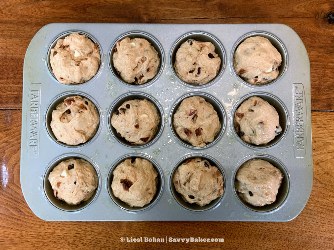 Ready-to-Bake Cherry Chocolate Chip Sourdough Rolls